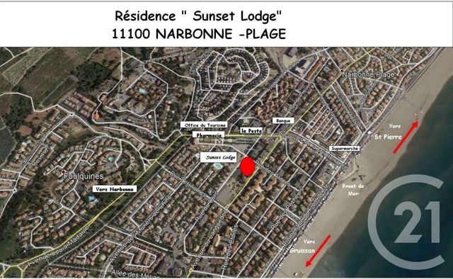 Afficher la photo en grand Appartement F2 à vendre - 2 pièces - 38.7 m2 - NARBONNE - 11 - LANGUEDOC-ROUSSILLON - Century 21 Eic Immo