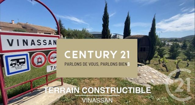 terrain à vendre - 1632.0 m2 - VINASSAN - 11 - LANGUEDOC-ROUSSILLON - Century 21 Eic Immo