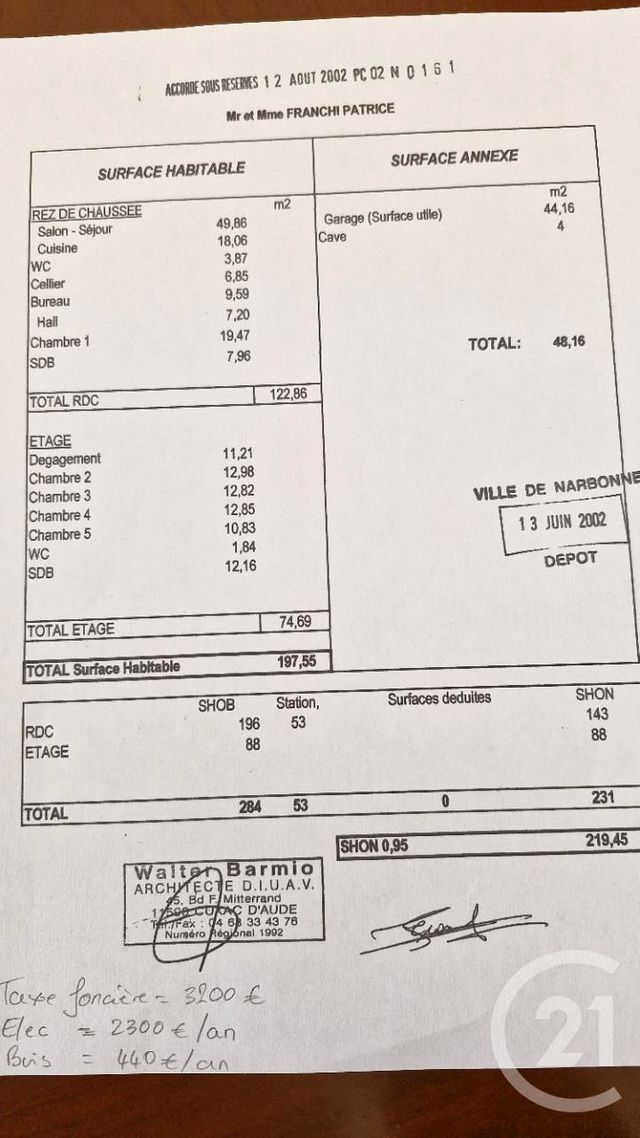 maison à vendre - 7 pièces - 197.55 m2 - NARBONNE - 11 - LANGUEDOC-ROUSSILLON - Century 21 Eic Immo