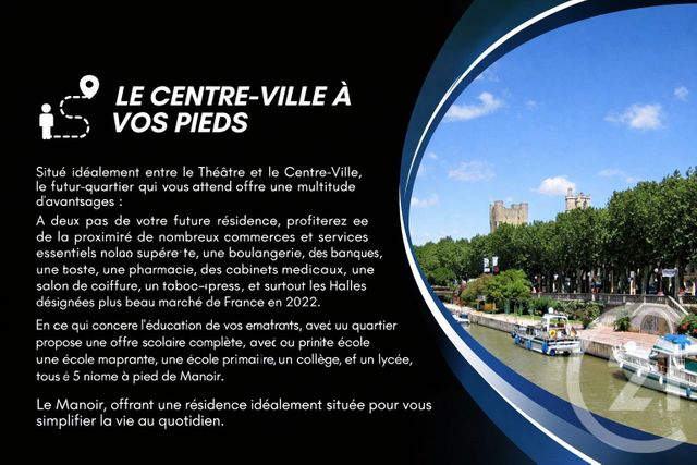 Appartement à vendre - 3 pièces - 93.3 m2 - NARBONNE - 11 - LANGUEDOC-ROUSSILLON - Century 21 Eic Immo