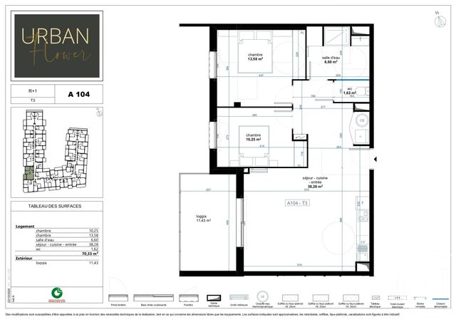Appartement T3 à vendre - 3 pièces - 70.33 m2 - NARBONNE - 11 - LANGUEDOC-ROUSSILLON - Century 21 Eic Immo