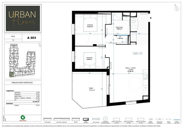Appartement à vendre - 3 pièces - 67.49 m2 - NARBONNE - 11 - LANGUEDOC-ROUSSILLON - Century 21 Eic Immo
