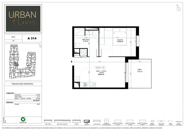 Appartement T2 à vendre - 2 pièces - 41.24 m2 - NARBONNE - 11 - LANGUEDOC-ROUSSILLON - Century 21 Eic Immo