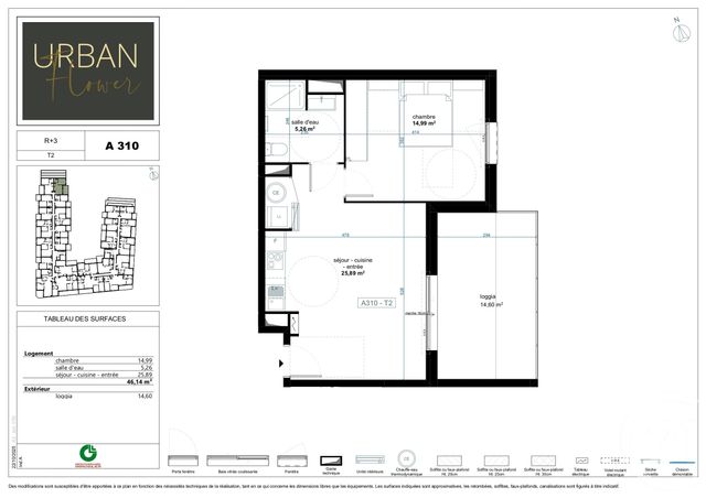 Appartement T2 à vendre - 2 pièces - 46.14 m2 - NARBONNE - 11 - LANGUEDOC-ROUSSILLON - Century 21 Eic Immo