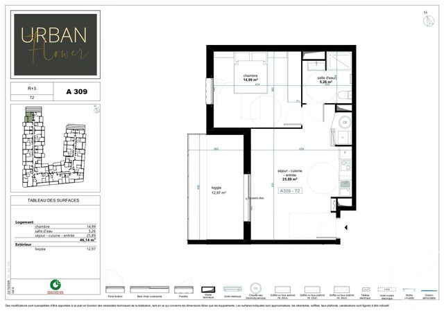 Appartement T2 à vendre - 2 pièces - 46.14 m2 - NARBONNE - 11 - LANGUEDOC-ROUSSILLON - Century 21 Eic Immo