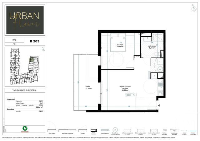 Appartement T2 à vendre - 2 pièces - 50.26 m2 - NARBONNE - 11 - LANGUEDOC-ROUSSILLON - Century 21 Eic Immo