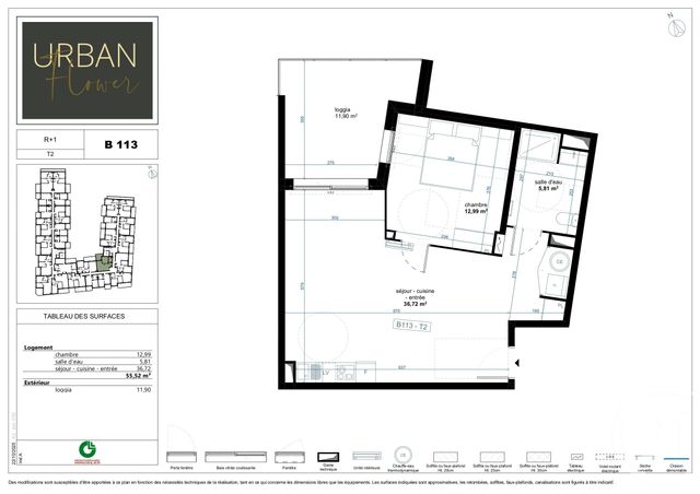 Appartement T2 à vendre - 2 pièces - 55.52 m2 - NARBONNE - 11 - LANGUEDOC-ROUSSILLON - Century 21 Eic Immo