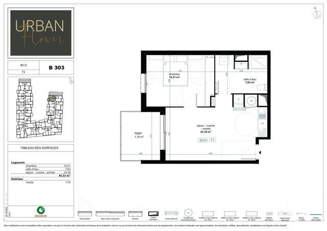 Appartement T2 à vendre - 2 pièces - 45.53 m2 - NARBONNE - 11 - LANGUEDOC-ROUSSILLON - Century 21 Eic Immo