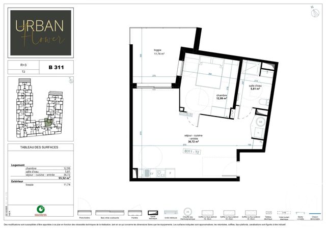 Appartement T2 à vendre - 2 pièces - 55.52 m2 - NARBONNE - 11 - LANGUEDOC-ROUSSILLON - Century 21 Eic Immo