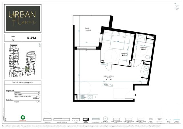 Appartement T2 à vendre - 2 pièces - 55.52 m2 - NARBONNE - 11 - LANGUEDOC-ROUSSILLON - Century 21 Eic Immo
