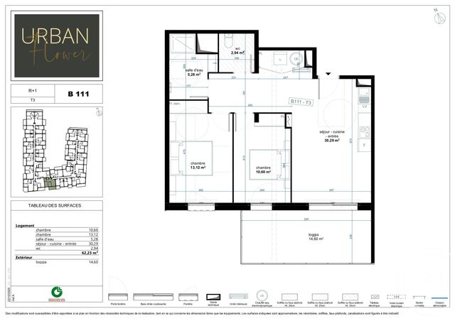Appartement T3 à vendre - 3 pièces - 62.23 m2 - NARBONNE - 11 - LANGUEDOC-ROUSSILLON - Century 21 Eic Immo