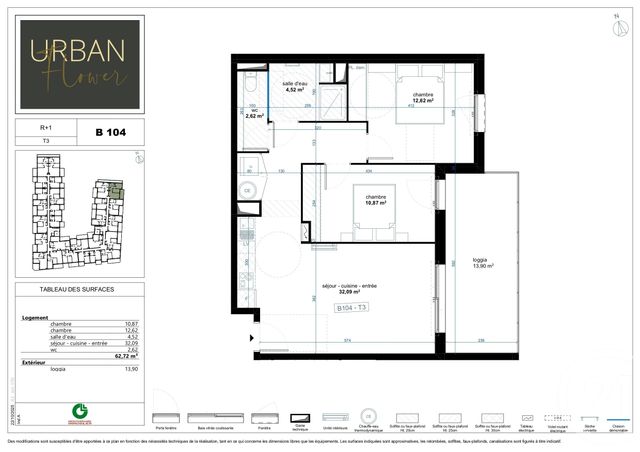 Appartement T3 à vendre - 3 pièces - 62.72 m2 - NARBONNE - 11 - LANGUEDOC-ROUSSILLON - Century 21 Eic Immo