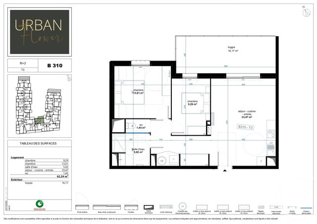 Appartement T3 à vendre - 3 pièces - 62.24 m2 - NARBONNE - 11 - LANGUEDOC-ROUSSILLON - Century 21 Eic Immo