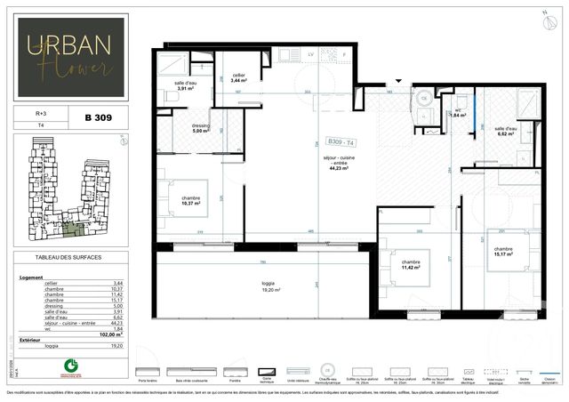 Appartement T4 à vendre - 4 pièces - 102.0 m2 - NARBONNE - 11 - LANGUEDOC-ROUSSILLON - Century 21 Eic Immo
